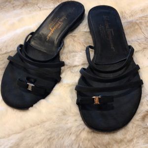 Salvatore Ferragamo Black Sandals